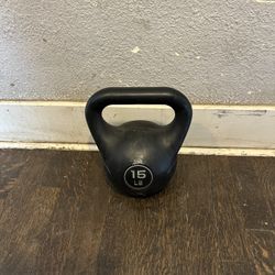 WECARE Fitness Kettlebell 15lbs - Black