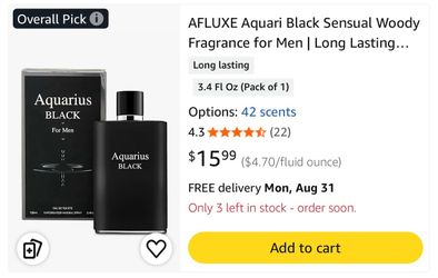 Aquarius Black For Men Eau de Toilette - Wholesale available