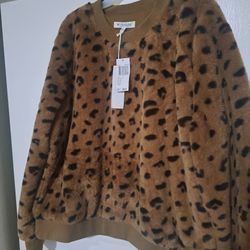 Cheetah Print Warm Sweter