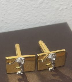 Gold Golf Cufflinks Joseph Abboud