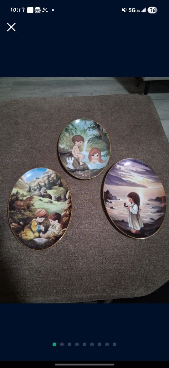 Precious Moments Oval Plates