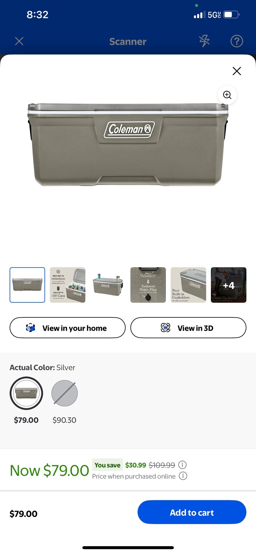Coleman 120 Qt Cooler