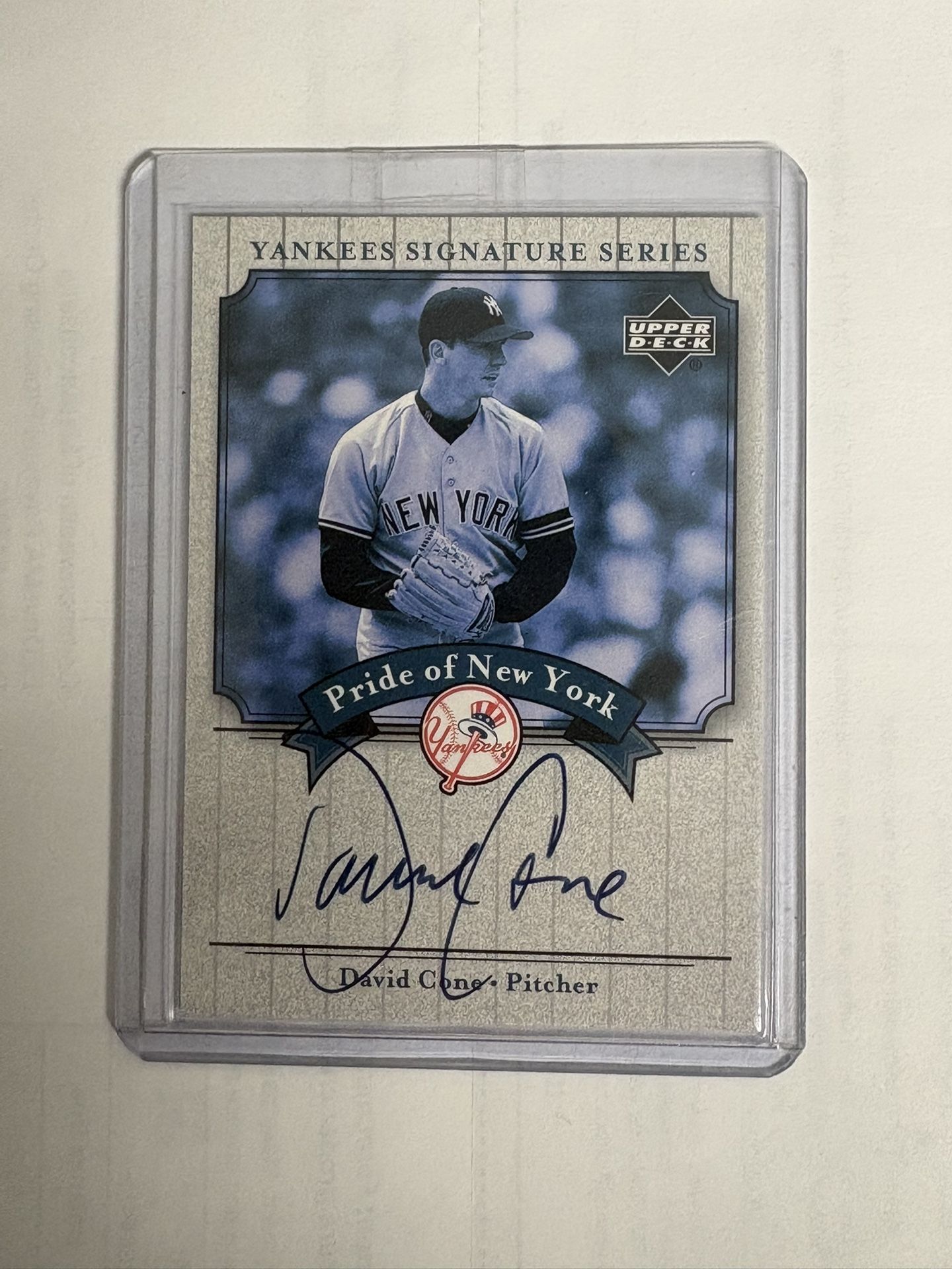 2003 David Cone Upper Deck Autograph Card