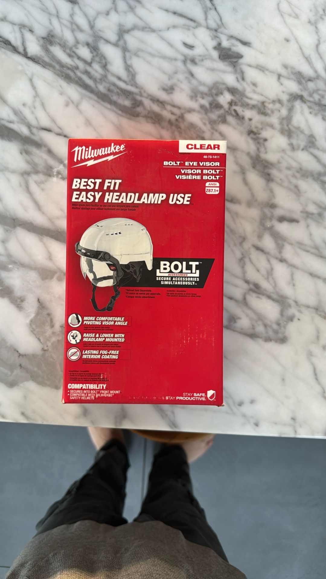 Milwaukee Clear Bolt Eye Visor