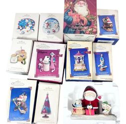 Hallmark Keepsake Ornament Lot 11 Snowman Bears St Nicholas Bell Maxine Dr Sues