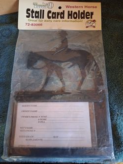 Stall card holder