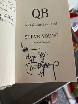 Steve young signed book