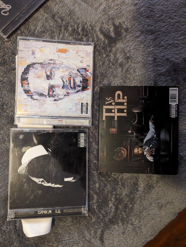 3 T.I. CDs : King 2 Discs, Paper Trail & T.I. Vs Tip CD Pre - Owned