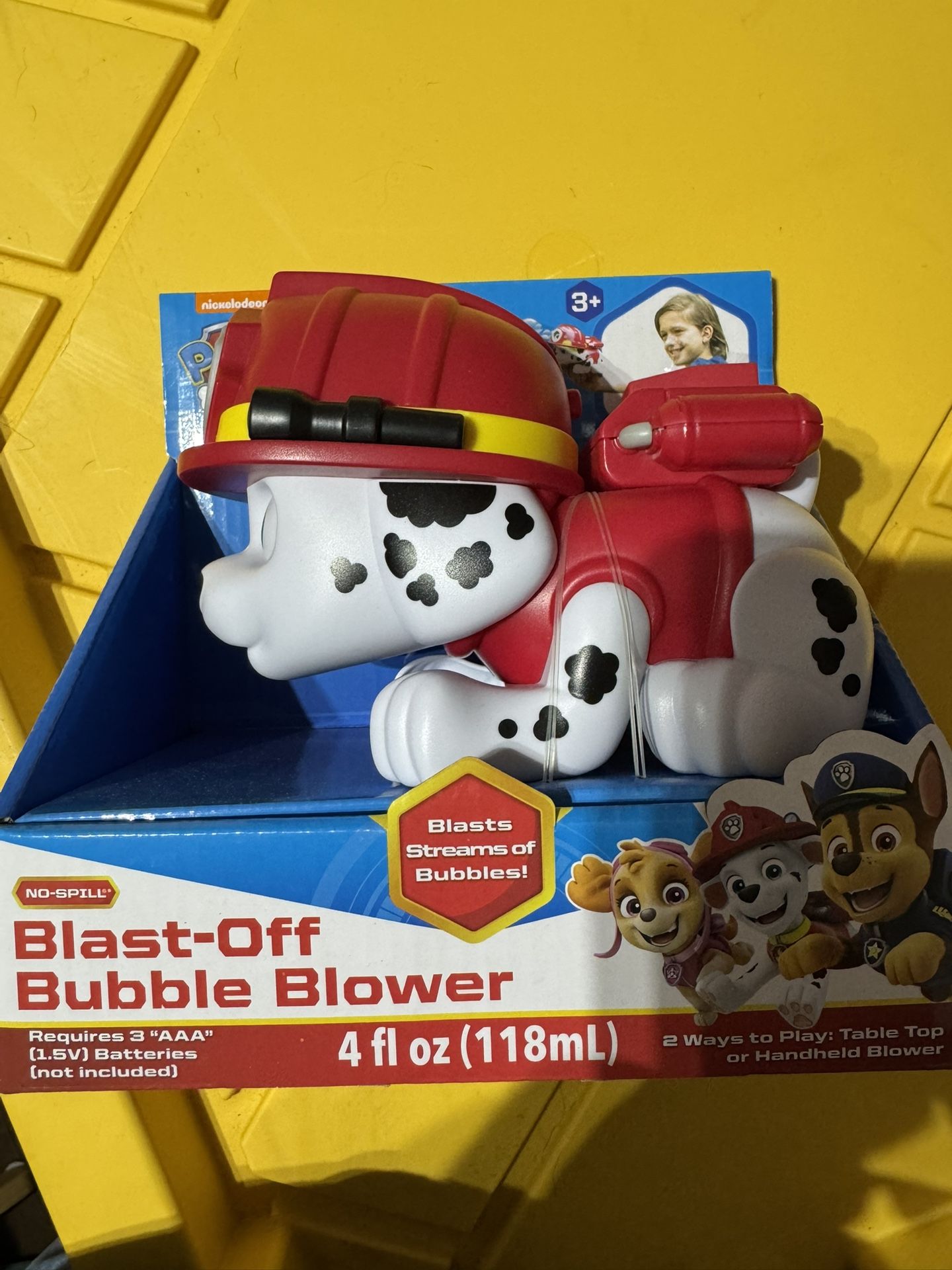 New Paw Patrol Bubble Blower Toy