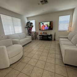 Sofa , Loveseat And Swivel Chair 