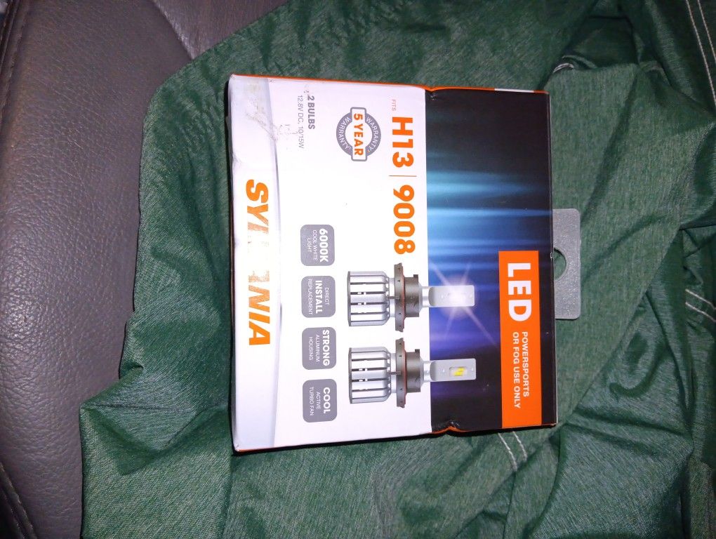 New Never Installed Sylvania H13 (9008) LED Bulbs – 2 Pack