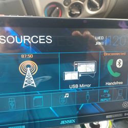 STEREO JENSEN 10 INCHES  10 PULGADAS AUX USB BLUETOOTH GOOD CONDICIÓN ABLO ESPAÑOL