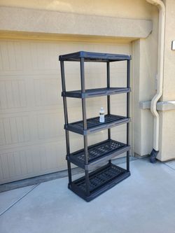 5 tier shelf Hard plastic