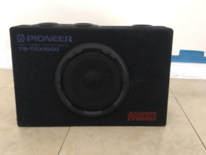 Pioneer TS-TRX1000 Car Audio Loaded 3-Way Truck Speaker Box