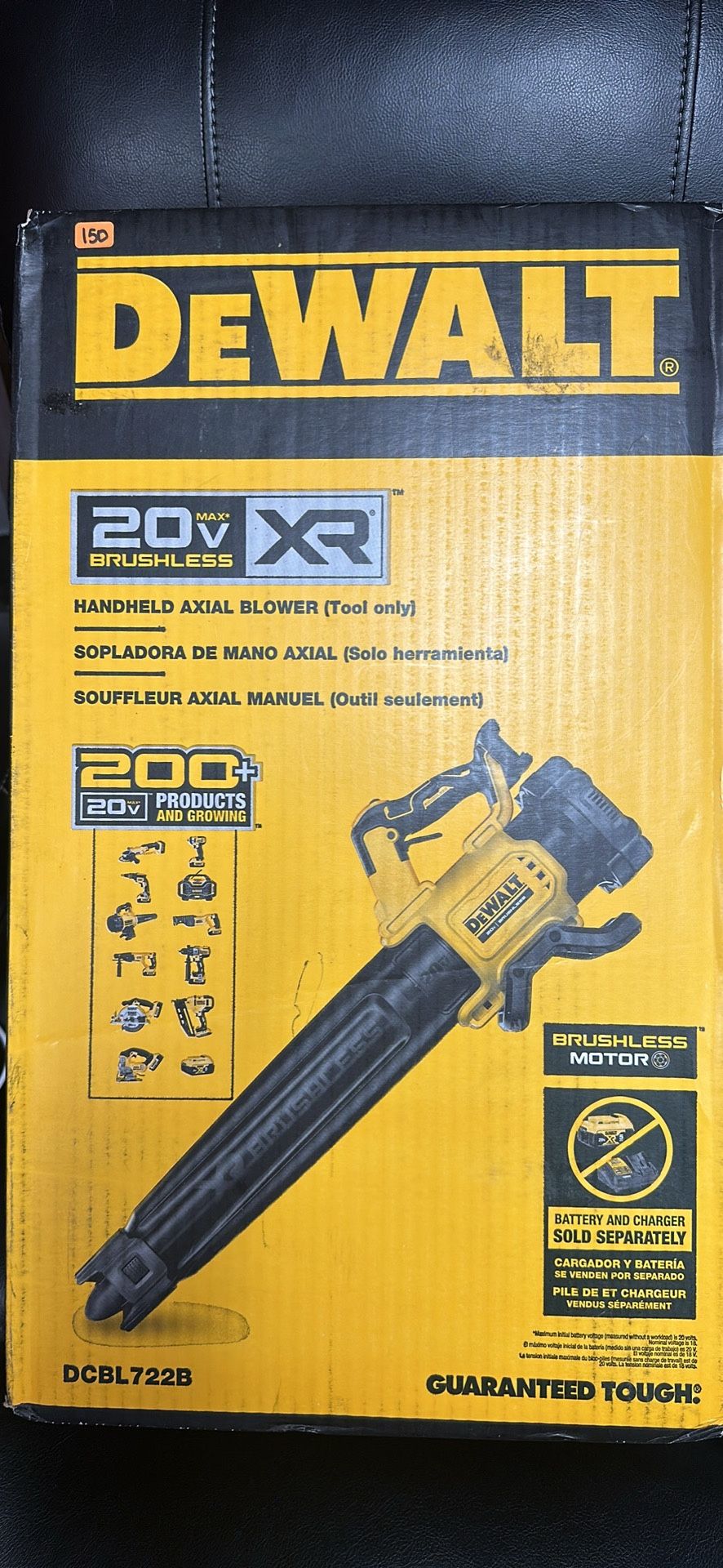 DEWALT 20V MAX 125 MPH 450 CFM Brushless Cordless Battery Powered Blower (Tool Only)