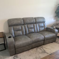 Luxury Power Reclining Sofa w/ ITable