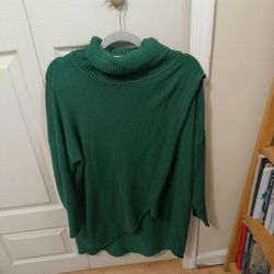 Turtle Neck Cute Long Sweater