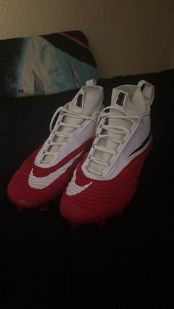 Nike Football Cleats Red and White