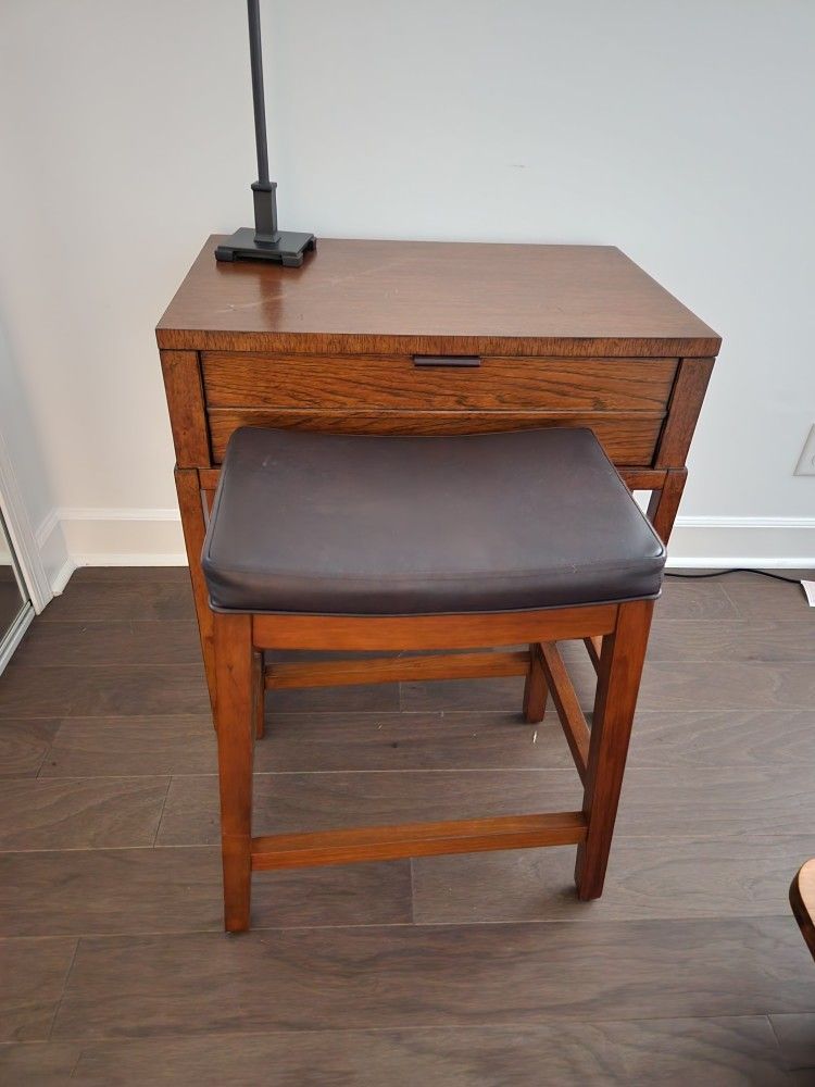 Tiny Desk Night Stand Chair Wood