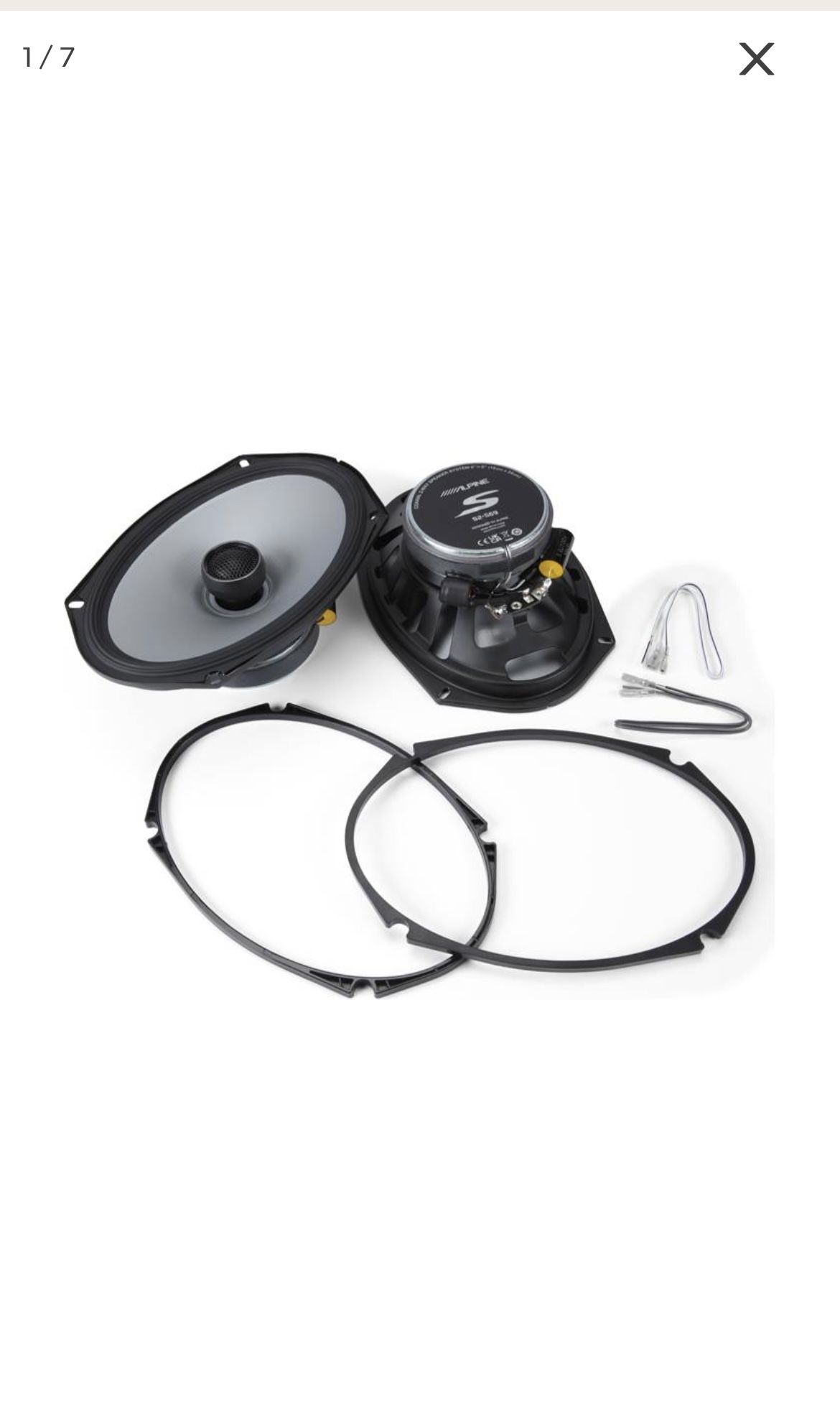 Alpine 6.5 2way speakers and Alpine 6x9 2way speakers