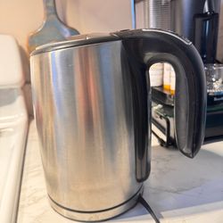 Kenmore 1.7L Cordless Electric Kettle w/ 6 Temperature Pre-Sets, Stainless Steel