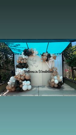 Balloons and back drop