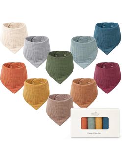 Konssy Baby Muslin Bandana Bibs