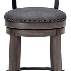 Catibrook Gray Swivel Bar Stool
