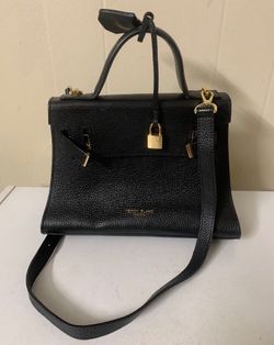 Like New Black Teddy Blake Bag 11” Italy Leather