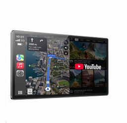 Portable Wireless Apple Carplay Android Auto 11” Touch Screen, Backup Camera, Bluetooth, GPS Navigation, Voice Assist, FM Radio Stereo
