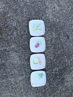 Made in Italy set of 4 Vegetable plates