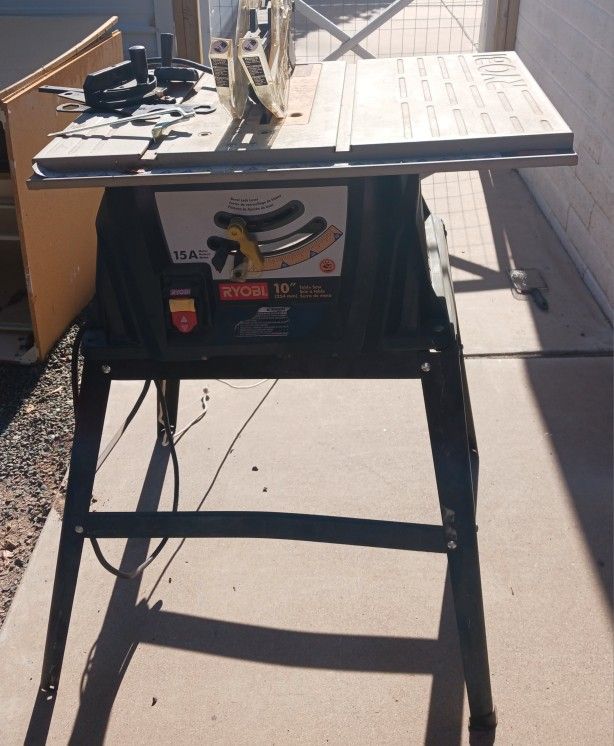 Ryobi Table Saw With Stand