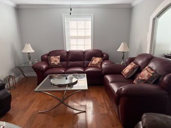 Real Leather couch set living room set
