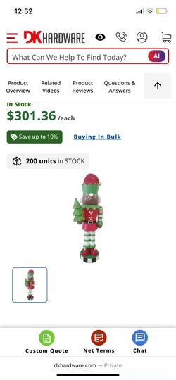 Porcelain nutcracker 3ft
