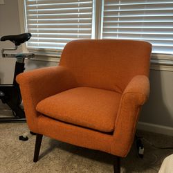 Orange Fabric Chair 