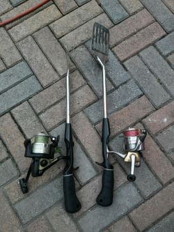 Fishing cooking utensils.