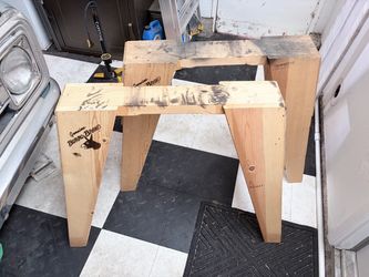 2 Sawhorses -  burro brand