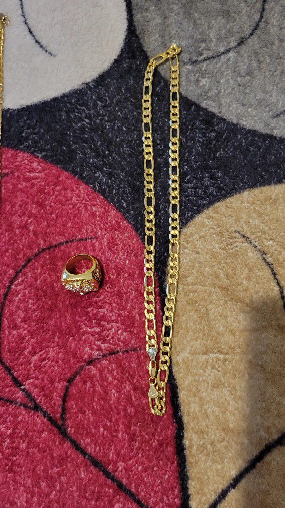 18 Karat Gold Chains And Super Bowl Ring Will Sell Individually Best Price Accepted Only