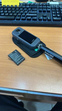 Insta360 Action Camera with Selfie Stick and Battery