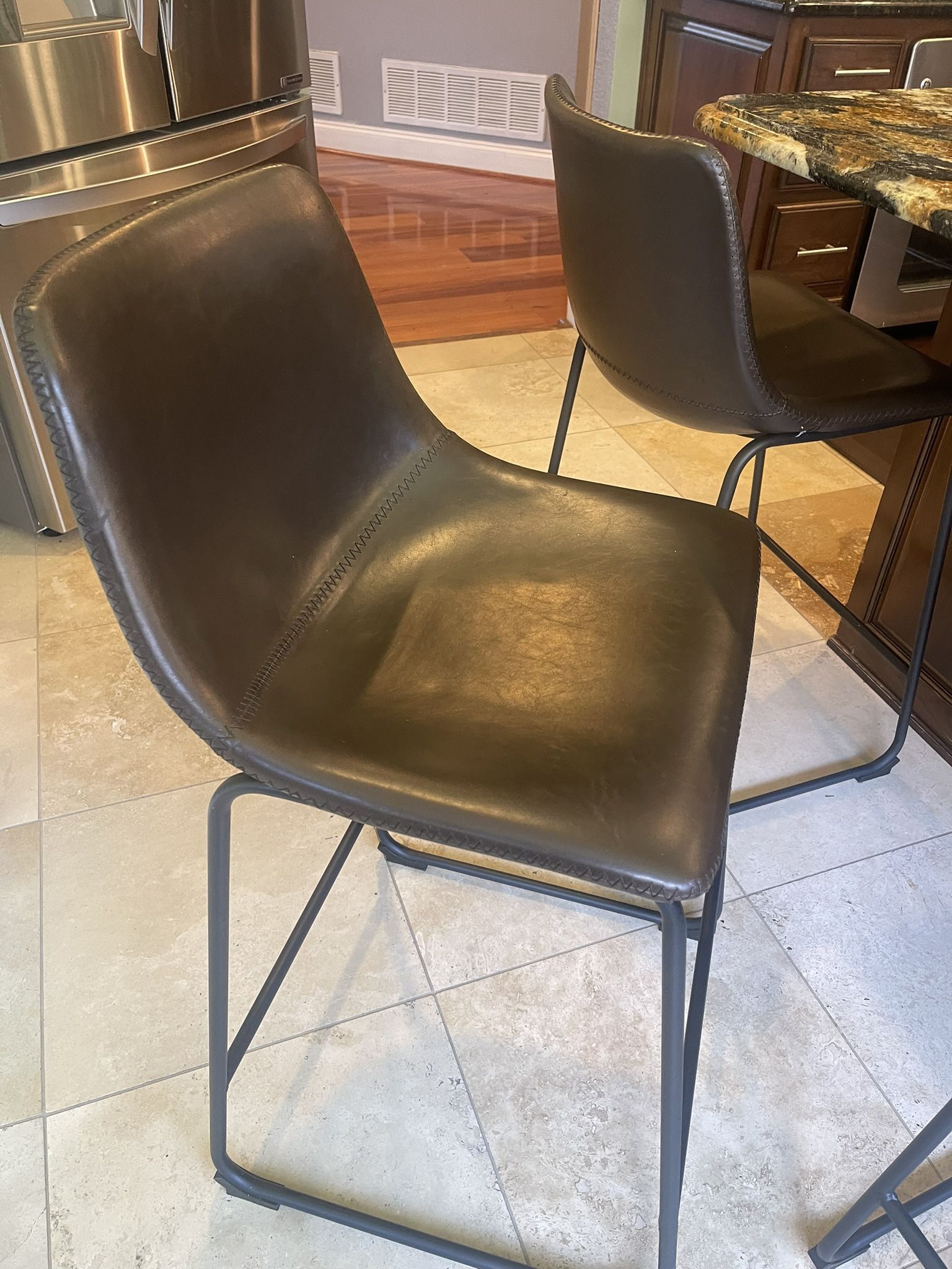 Leather Stool Chairs