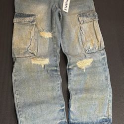 BRAND NEW “baggy” PURPLE JEANS COMES W TAGS & BAG