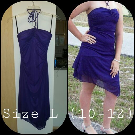 Sparkly purple homecoming dress