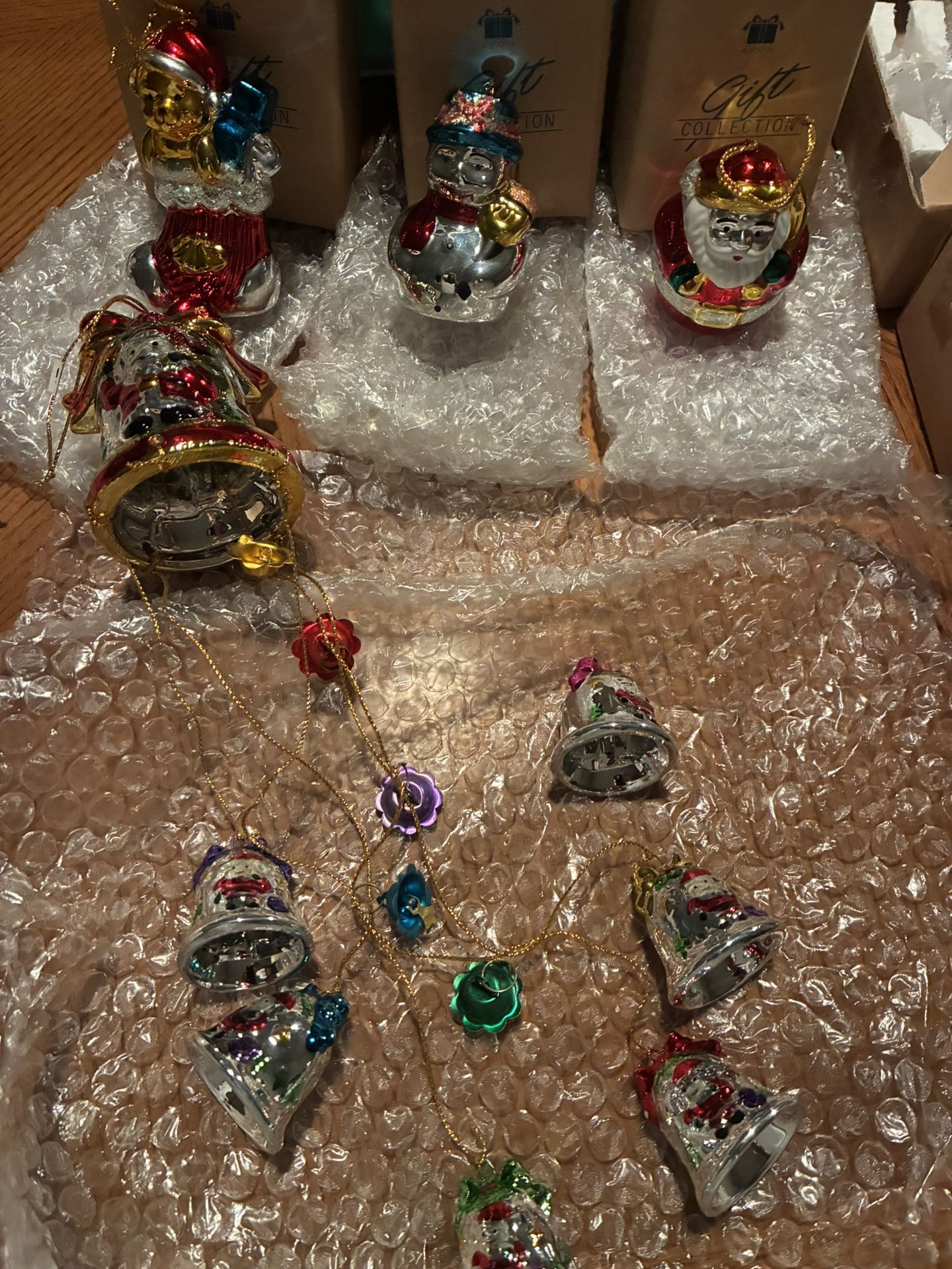 Vintage Avon Blown Glass Christmas Ornaments