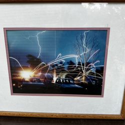 Vintage Storm Art Framed Picture