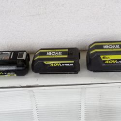 Ryobi Batteties 