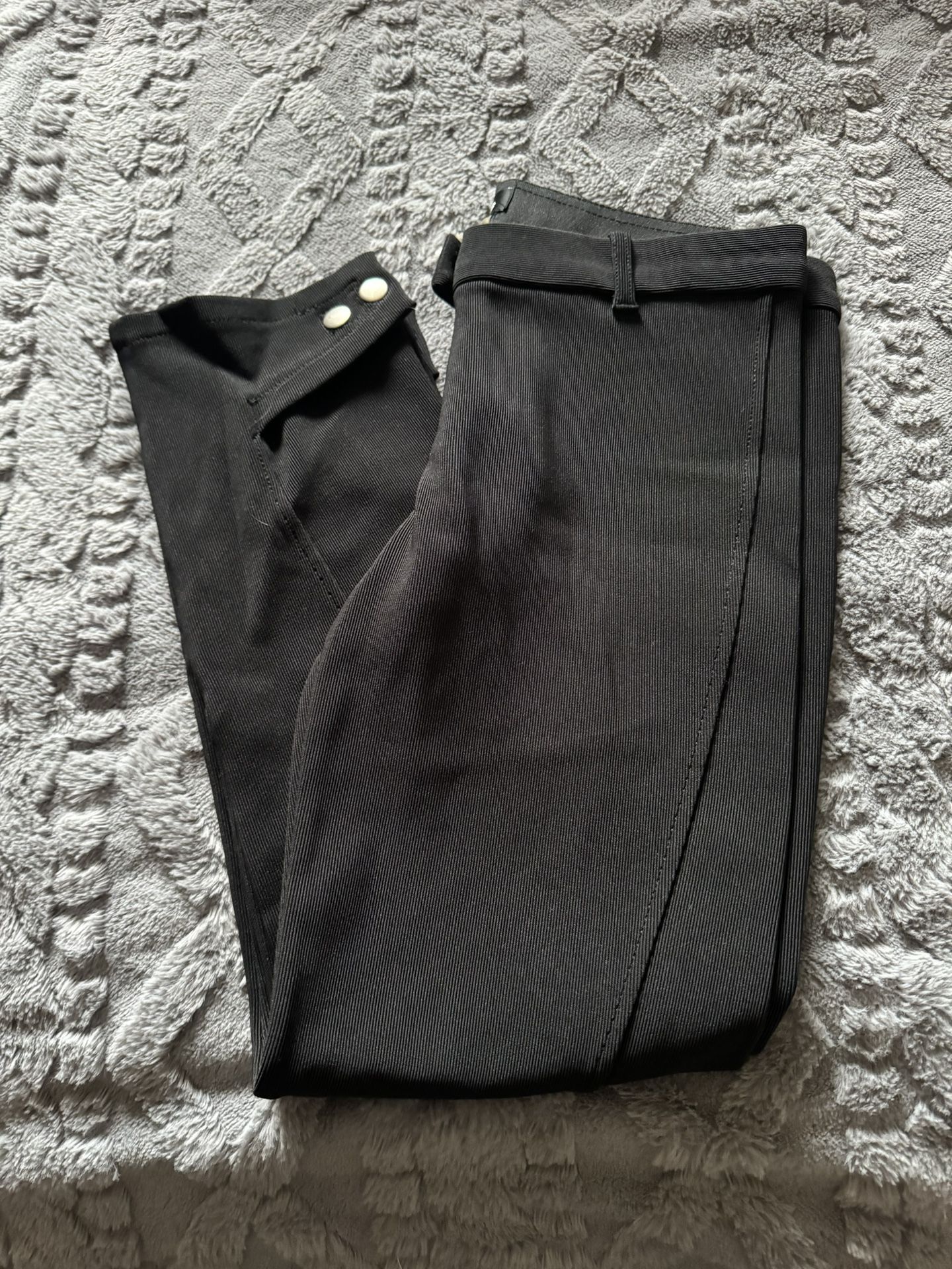 Bebe Black Dress Pants Classy Capri 