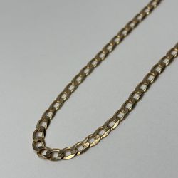 Vintage 10K Yellow Gold 21 Inch Curb Link Chain