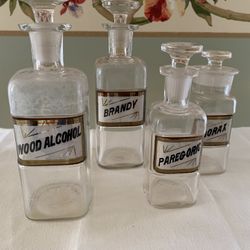 Vintage Apothecary Bottles 