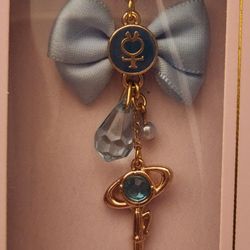 Sailor Moon - Ribbon Charm Clip Keychain - MERCURY Transformation Pen Bow