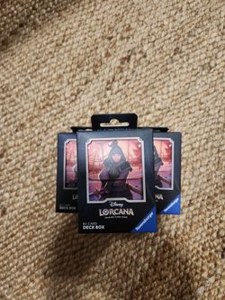 Disney Lorcana 80-Card Deck Box (x3)